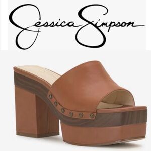 JESSICA SIMPSON Caramel Platform Sandal